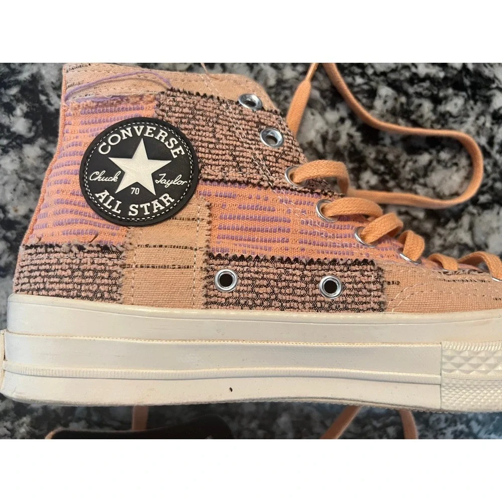 Unisex Converse Chuck 70 Hi Patchwork Orange Sneakers 170058C Mens 7 Wos 9